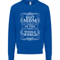 Best Mom in the World Mothers Day Kids Sweatshirt Jumper Royal Blue