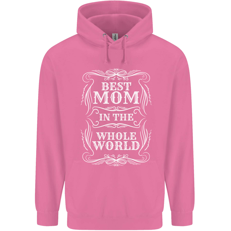 Best Mom in the World Mothers Day Mens 80% Cotton Hoodie Azelea