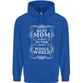 Best Mom in the World Mothers Day Mens 80% Cotton Hoodie Royal Blue