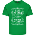 Best Mom in the World Mothers Day Mens Cotton T-Shirt Tee Top Irish Green