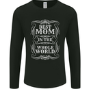 Best Mom in the World Mothers Day Mens Long Sleeve T-Shirt Black