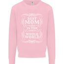 Best Mom in the World Mothers Day Mens Sweatshirt Jumper Light Pink