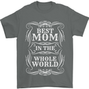 Best Mom in the World Mothers Day Mens T-Shirt 100% Cotton Charcoal