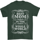 Best Mom in the World Mothers Day Mens T-Shirt 100% Cotton Forest Green