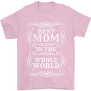 Best Mom in the World Mothers Day Mens T-Shirt 100% Cotton Light Pink