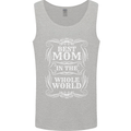 Best Mom in the World Mothers Day Mens Vest Tank Top Sports Grey