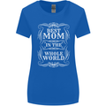 Best Mom in the World Mothers Day Womens Wider Cut T-Shirt Royal Blue
