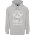 Best Mum in the World Mothers Day Childrens Kids Hoodie Sports Grey