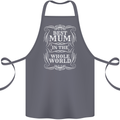 Best Mum in the World Mothers Day Cotton Apron 100% Organic Steel