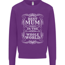 Best Mum in the World Mothers Day Kids Sweatshirt Jumper Purple
