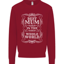 Best Mum in the World Mothers Day Kids Sweatshirt Jumper Red