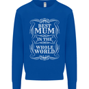 Best Mum in the World Mothers Day Kids Sweatshirt Jumper Royal Blue
