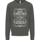 Best Mum in the World Mothers Day Kids Sweatshirt Jumper Storm Grey