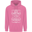 Best Mum in the World Mothers Day Mens 80% Cotton Hoodie Azelea