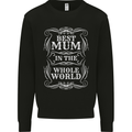 Best Mum in the World Mothers Day Mens Sweatshirt Jumper Black