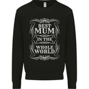 Best Mum in the World Mothers Day Mens Sweatshirt Jumper Black