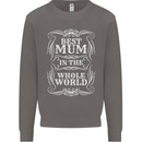 Best Mum in the World Mothers Day Mens Sweatshirt Jumper Charcoal