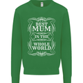 Best Mum in the World Mothers Day Mens Sweatshirt Jumper Irish Green