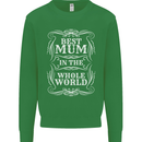 Best Mum in the World Mothers Day Mens Sweatshirt Jumper Irish Green