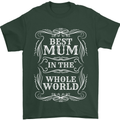 Best Mum in the World Mothers Day Mens T-Shirt 100% Cotton Forest Green