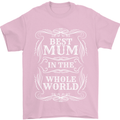 Best Mum in the World Mothers Day Mens T-Shirt 100% Cotton Light Pink