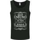 Best Mum in the World Mothers Day Mens Vest Tank Top Black