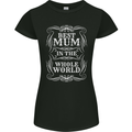 Best Mum in the World Mothers Day Womens Petite Cut T-Shirt Black