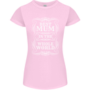 Best Mum in the World Mothers Day Womens Petite Cut T-Shirt Light Pink