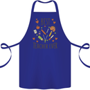 Best Teacher Ever Teaching Maths English Science Cotton Apron 100% Organic Royal Blue