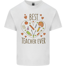 Best Teacher Ever Teaching Maths English Science Kids T-Shirt Childrens White
