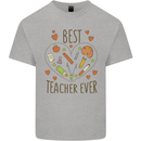 Best Teacher Ever Teaching Maths English Science Mens Cotton T-Shirt Tee Top Sports Grey