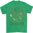 Best Teacher Ever Teaching Maths English Science Mens T-Shirt 100% Cotton Irish Green
