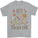 Best Teacher Ever Teaching Maths English Science Mens T-Shirt 100% Cotton Sports Grey