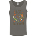 Best Teacher Ever Teaching Maths English Science Mens Vest Tank Top Charcoal
