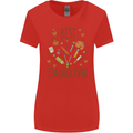 Best Teacher Ever Teaching Maths English Science Womens Wider Cut T-Shirt Red