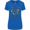 Best Teacher Ever Teaching Maths English Science Womens Wider Cut T-Shirt Royal Blue
