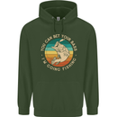 Bet Your Bass Im Going Fishing Funny Fisherman Childrens Kids Hoodie Forest Green