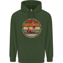 Bet Your Bass Im Going Fishing Funny Fisherman Childrens Kids Hoodie Forest Green