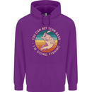 Bet Your Bass Im Going Fishing Funny Fisherman Childrens Kids Hoodie Purple