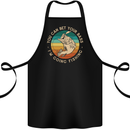 Bet Your Bass Im Going Fishing Funny Fisherman Cotton Apron 100% Organic Black