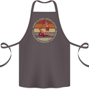 Bet Your Bass Im Going Fishing Funny Fisherman Cotton Apron 100% Organic Dark Grey