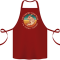 Bet Your Bass Im Going Fishing Funny Fisherman Cotton Apron 100% Organic Maroon
