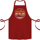 Bet Your Bass Im Going Fishing Funny Fisherman Cotton Apron 100% Organic Maroon