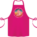 Bet Your Bass Im Going Fishing Funny Fisherman Cotton Apron 100% Organic Pink