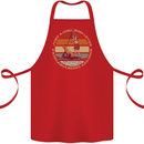 Bet Your Bass Im Going Fishing Funny Fisherman Cotton Apron 100% Organic Red
