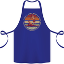 Bet Your Bass Im Going Fishing Funny Fisherman Cotton Apron 100% Organic Royal Blue