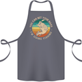 Bet Your Bass Im Going Fishing Funny Fisherman Cotton Apron 100% Organic Steel