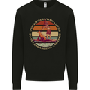 Bet Your Bass Im Going Fishing Funny Fisherman Kids Sweatshirt Jumper Black