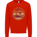 Bet Your Bass Im Going Fishing Funny Fisherman Kids Sweatshirt Jumper Bright Red