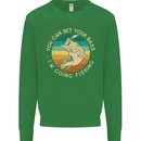 Bet Your Bass Im Going Fishing Funny Fisherman Kids Sweatshirt Jumper Irish Green